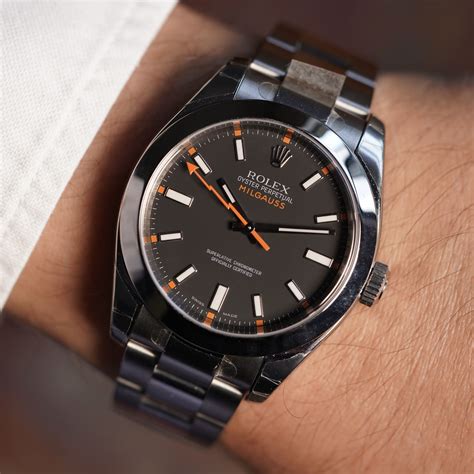 rolex milgauss dial no hands face|rolex milgauss black dial price.